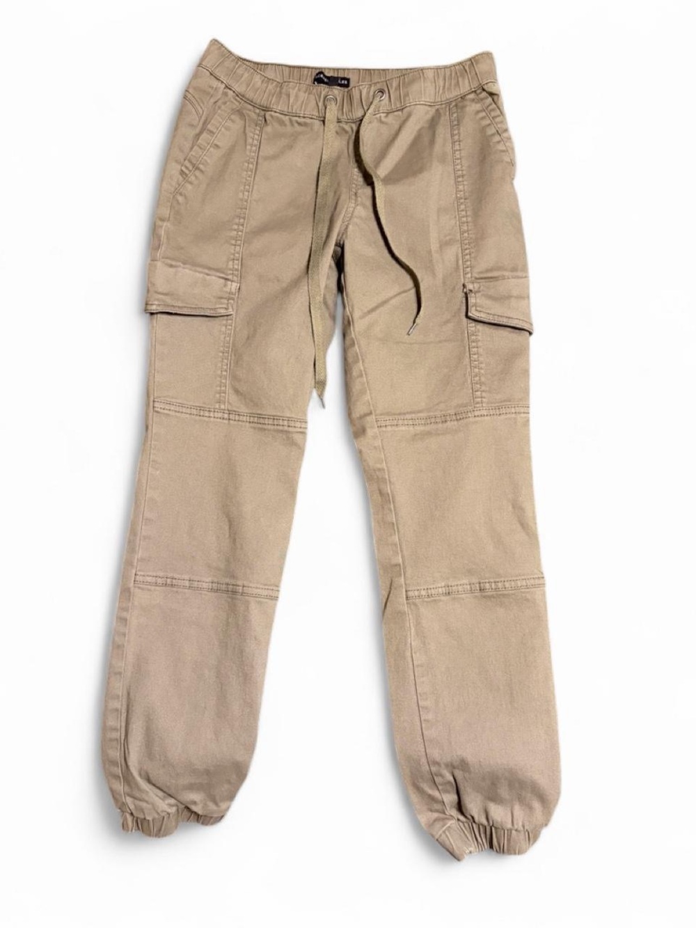 Sincerely Jules Sage Green Utility Cargo Jogger Pants Size S With Drawstring